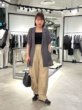 「Lui's（ルイス）のアイテム」を使った、YU さん（レディース・159cm）の夏コーディネート
