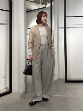 「Lui's（ルイス）のアイテム（ジャケット/アウター）」を使った、YU さん（レディース・159cm）の春コーディネート