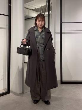 YU さん（レディース・159cm）の冬コーディネート