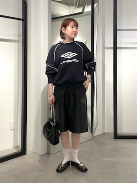 「Lui's（ルイス）のアイテム（シューズ）」を使った、YU さん（レディース・159cm）の春コーディネート