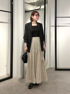 「Lui's（ルイス）のアイテム（ジャケット/アウター）」を使った、YU さん（レディース・159cm）の春コーディネート