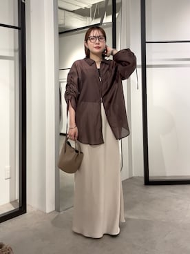 「Lui's（ルイス）のアイテム」を使った、YU さん（レディース・159cm）の夏コーディネート