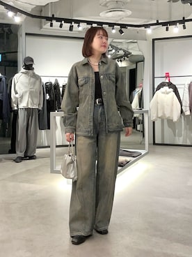 「Lui's（ルイス）のアイテム」を使った、YU さん（レディース・159cm）の冬コーディネート