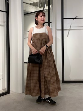 「アイテム（ワンピース/ドレス）」を使った、YU さん（レディース・159cm）の夏コーディネート
