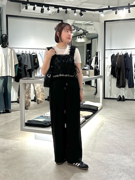 「Lui's（ルイス）のアイテム」を使った、YU さん（レディース・159cm）の夏コーディネート