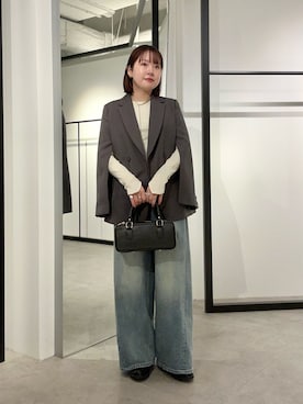 YU さん（レディース・159cm）の冬コーディネート