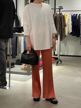 「細身のパンツ」｜YU さん（レディース・159cm）の春コーディネート