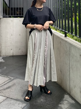 「Lui's（ルイス）のアイテム（シューズ）」を使った、YU さん（レディース・159cm）の夏コーディネート