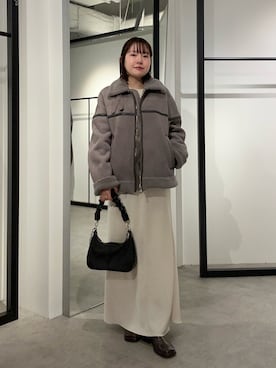 YU さん（レディース・159cm）の冬コーディネート