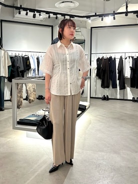 「Lui's（ルイス）のアイテム」を使った、YU さん（レディース・159cm）の夏コーディネート