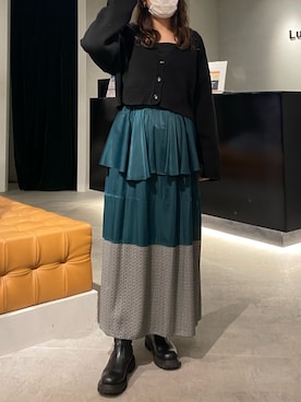 YU さん（レディース・159cm）の冬コーディネート