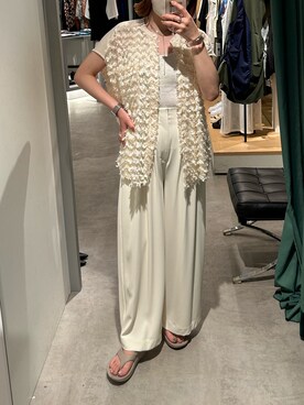 「ビーサンコーデ」｜YU さん（レディース・159cm）の夏コーディネート