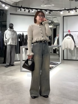 「CLANE（クラネ）のアイテム」を使った、YU さん（レディース・159cm）の春コーディネート