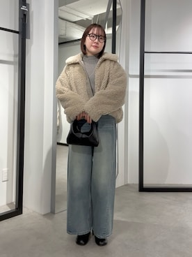 YU さん（レディース・159cm）の冬コーディネート