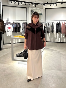 「Lui's（ルイス）のアイテム（バッグ）」を使った、YU さん（レディース・159cm）の秋コーディネート
