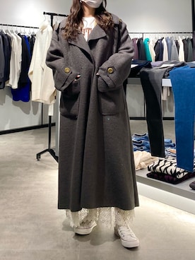 「Lui's（ルイス）のアイテム（トレンチコート）」を使った、YU さん（レディース・159cm）の冬コーディネート
