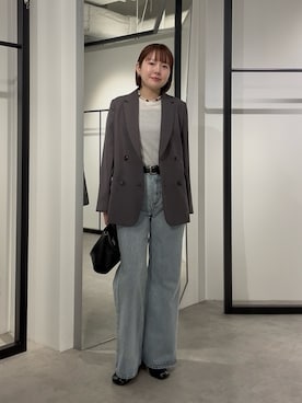 「Lui's（ルイス）のアイテム（ジャケット/アウター）」を使った、YU さん（レディース・159cm）の春コーディネート