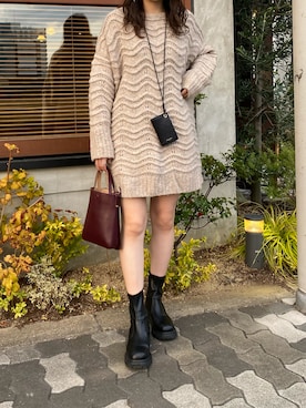 「SAINT LAURENT PARIS（サンローランパリ）のアイテム（財布/小物）」を使った、YU さん（レディース・159cm）の秋コーディネート