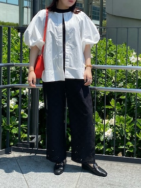 「夏の羽織りモノ」｜YU さん（レディース・159cm）の夏コーディネート