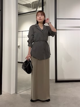 「Lui's（ルイス）のアイテム（シューズ）」を使った、YU さん（レディース・159cm）の春コーディネート