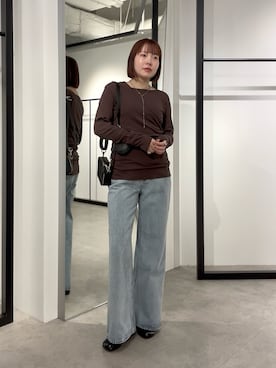 「Lui's（ルイス）のアイテム（シューズ）」を使った、YU さん（レディース・159cm）の春コーディネート