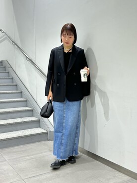 「ハンドルバッグ」｜YU さん（レディース・159cm）の冬コーディネート