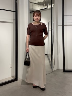 「Lui's（ルイス）のアイテム」を使った、YU さん（レディース・159cm）の夏コーディネート