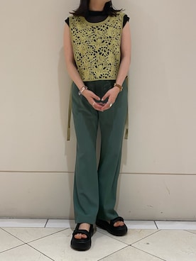 「ベストコーデ」｜「アイテム（キャミソール）」を使った、YU さん（レディース・159cm）の夏コーディネート
