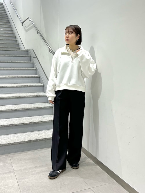 tシャツ リラックスライトウェイトハーフZIP レディース セール】リラックスライトウェイトハーフZIP（Tシャツ