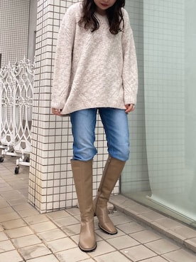 YU さん（レディース・159cm）の冬コーディネート