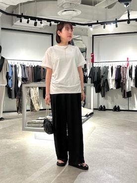 「トングサンダル」｜YU さん（レディース・159cm）の夏コーディネート