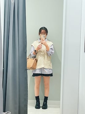 「AS as know as（エーエス アズノウアズ）のアイテム（トップス）」を使った、namiさん（レディース・159cm）の春コーディネート