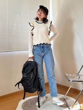 かほこ。さん(レディース・162cm)の春コーディネート