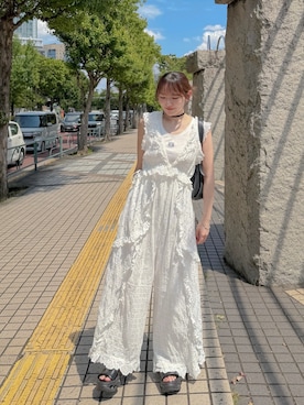 「LOEWE（ロエベ）のアイテム」を使った、かほこ。さん（レディース・162cm）の夏コーディネート