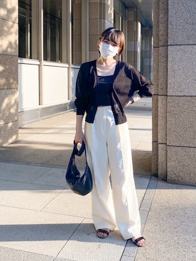 「DHOLIC（ディーホリック）のアイテム（ボディバッグ/ウエストポーチ）」を使った、かほこ。さん（レディース・162cm）の夏コーディネート