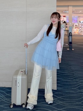 「ニューバランス」｜かほこ。さん（レディース・162cm）の春コーディネート