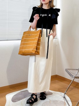 かほこ。さん（レディース・162cm）の夏コーディネート