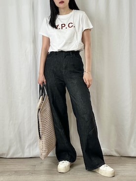 「MARCHER（マルシェ）のアイテム」を使った、かほこ。さん（レディース・162cm）の夏コーディネート