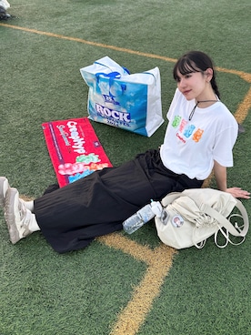 「SHAKA（シャカ）のアイテム」を使った、かほこ。さん（レディース・162cm）の夏コーディネート