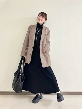 「Ray BEAMS（レイビームス）のアイテム」を使った、かほこ。さん（レディース・162cm）の秋コーディネート