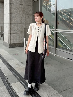 かほこ。さん（レディース・162cm）の夏コーディネート