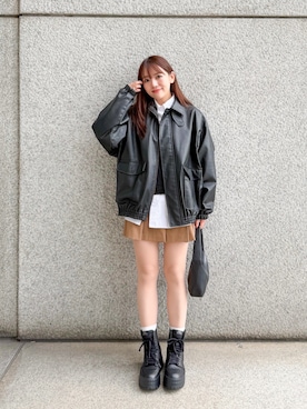 「H&M（エイチ・アンド・エム）のアイテム」を使った、かほこ。さん（レディース・162cm）の秋コーディネート