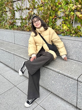 「ISOOK（アイスー）のアイテム」を使った、かほこ。さん（レディース・162cm）の冬コーディネート