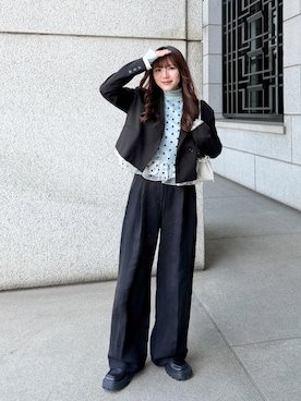 かほこ。さん（レディース・162cm）の春コーディネート