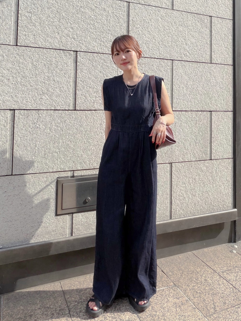 CLANE（クラネ）の「CLANE SQUARE SLEEVE DENIM ALL IN ONE