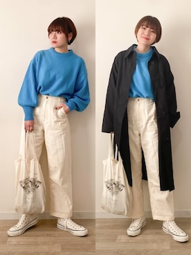 かほこ。さん（レディース・162cm）の秋コーディネート