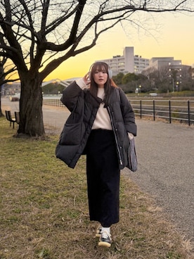 「NEUNA（ヌナ）のアイテム」を使った、かほこ。さん（レディース・162cm）の冬コーディネート