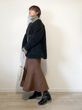 かほこ。さん(レディース・162cm)の冬コーディネート