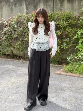 かほこ。さん（レディース・162cm）の春コーディネート