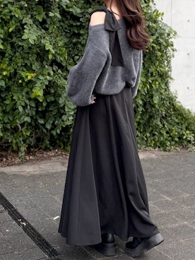 かほこ。さん（レディース・162cm）の冬コーディネート